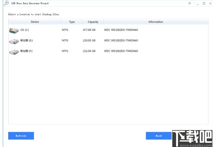 2GB Free Data Recovery Wizard下载,数据恢复,文件恢复