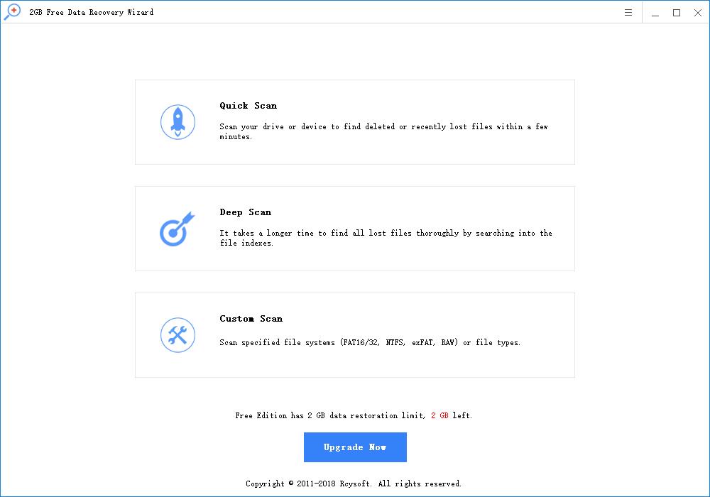2GB Free Data Recovery Wizard下载,数据恢复,文件恢复